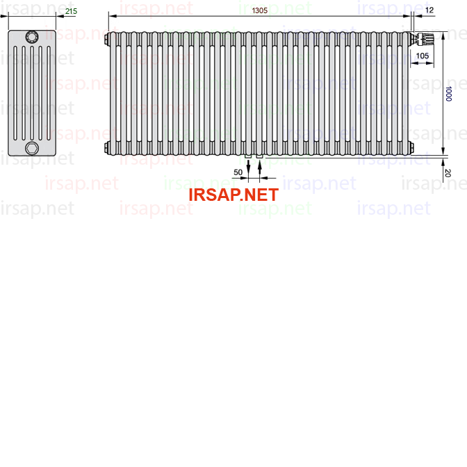 Радиатор IRSAP Tesi 61000/29 T52 CL 01